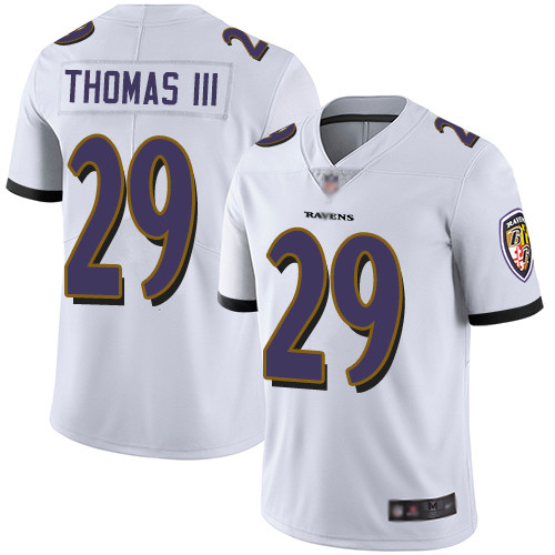 Baltimore Ravens Limited White Men Earl Thomas III Road Jersey NFL Football #29 Vapor Untouchable->women nfl jersey->Women Jersey